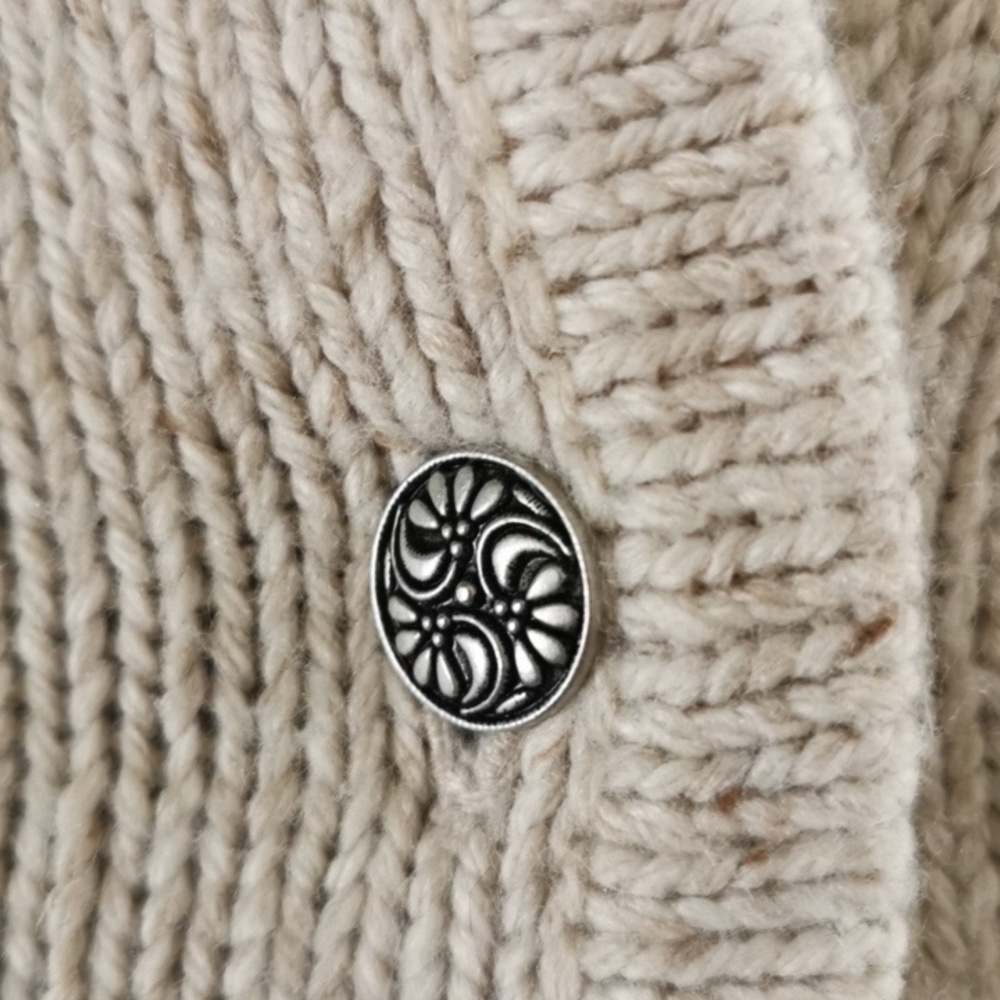 Vintage embroidered floral wool womens grannycore, cottagecore cardigan. Size M - Picture 4 of 10